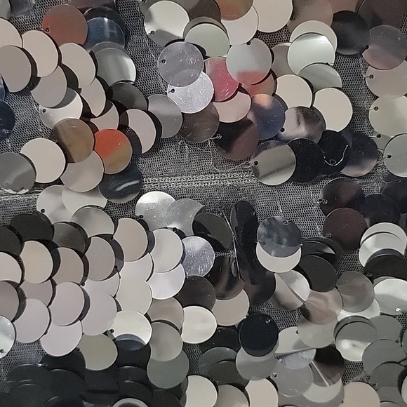 WAYF NWT BLACK DISC SEQUIN DRESS XL - Picture 10 of 15